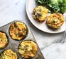 A group of easy egg muffins